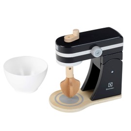 Theo Klein 7405 Electrolux Food Processor, Wood, Mechanical Mixing and Mixing Function, Accessories for Play Kitchens | Dimensions: 19 cm x 9 cm x 17 cm, Toy for Children from 3 Years