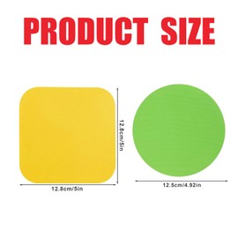 Rubber Jar Gripper Pads, Multi-Purpose Jar Opener Grippers, Bottle Lid Openers Round Kitchen Coasters for Elderly Children Women Weak Hands (6 pcs, Red+Yellow+Purple)