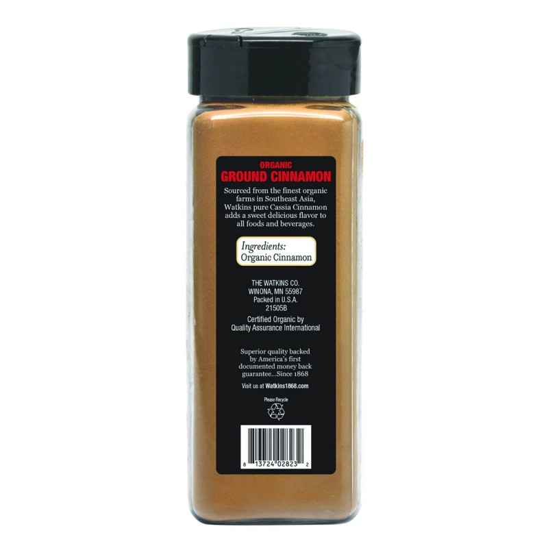 Watkins ORGANIC GROUND CINNAMON 5.5 oz. / 156 g