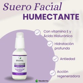 Suero Facial Humectante Vit E + Rosa Mosqueta + Jojoba Y Ah