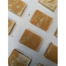 Natural Travel Soap Bar with Essential Oils, Kaolin Clay, Shea Butter, Handcrafted - Mini Travel bag 15g (Eves Garden)