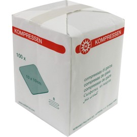 Noba Pack of 100 Gauze Compresses 8-Ply