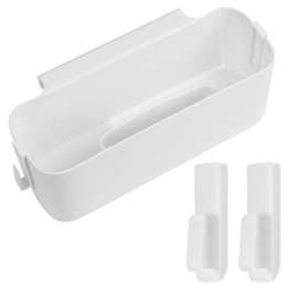 Gaomoeny Hanging Bed Organiser with Hooks, Hanging Bed Organiser Storage Basket, Bedside Table, Bed Shelf, Bed Bag, Boxes for Hanging Book, Magazine, Dormitory, Office, Home