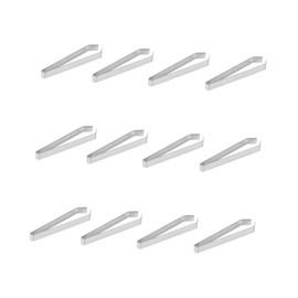 Baluue 3sets Quality Stainless Steel Tweezers Fish Bone Tongs Kitchen Pliers Flat Tip Food Tweezers Set 4pcs*3