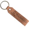 Anchor Point Leather Keyring with Etched German Text “Traummann”, Gifts