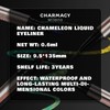 CHARMACY Chameleon Glitter Liquid Eyeliner, Metallic Multi-Reflective Finish Eye Liner,
