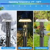 Eyrosa Large Solar Pathway Lights 6 Pack, 8 Modes Solar