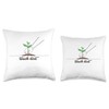 Touch Dirt, gardening, planting Throw Pillow