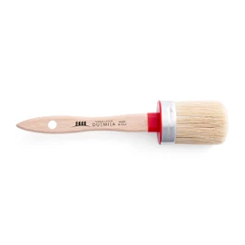 PENNELLIFICIO 2000 Oval Brush, Wooden Handle, Size 12, Wood, Brown, 12 cm