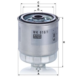 Original MANN-FILTER Fuel filter WK 818/1 – For Passenger Cars