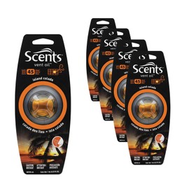 Scents Automotive Vent Fresh Air Freshener: Island Colada; 7mL, 4 Count