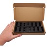 SKIR'CO (Pack of 4) Black Plastic Ridging Wedges 120x44x25mm Leveling