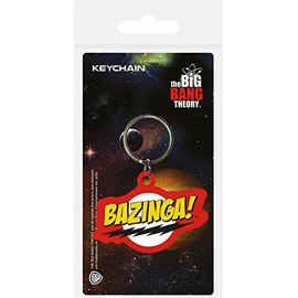 Pyramid International The Big Bang Theory Bazinga Rubber Keychain, Multi-Colour, 4.5 x 6 cm