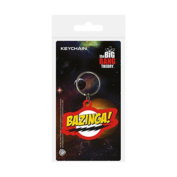 Pyramid International The Big Bang Theory Bazinga Rubber Keychain, Multi-Colour,