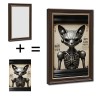 12x18 Wood Grain and Gold Frame for "Home is Your