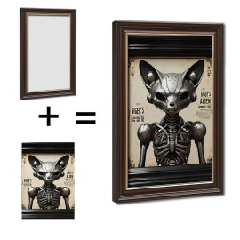 12x18 Wood Grain and Gold Frame for "Home is Your Happy Place"size: 12*18Inch, color: Gold