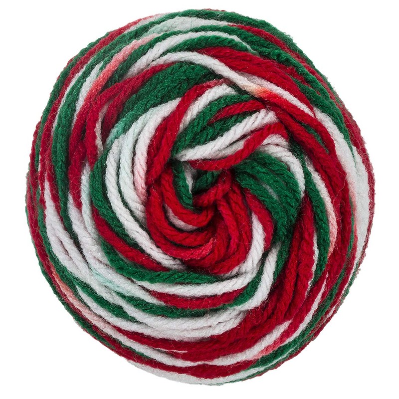 RED HEART Super Saver Yarn, Mistletoe Print