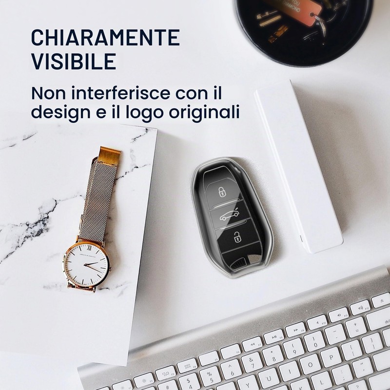 kwmobile Custodia Chiave Auto Compatibile con Fiat 600 600e Hybrid
