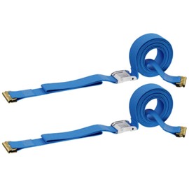 DC Cargo Mall E-Track Cam Buckle Straps, Heavy Duty Blue Tie-Downs (Pack of 20), Strong Cam Buckle Strap, E-Track Spring Fittings, Motorcycle Tie-Downs