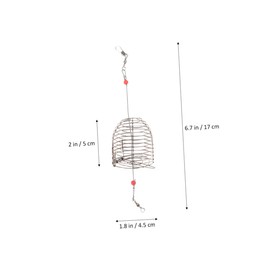 GANAZONO Fishing Bait Trap Cages Lure Cage Bait Holder Stainless Steel Feeder for Smelt Eels Crab Lobster