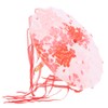 Silk Ribbon Umbrella Art Craft Decorative Photo Dance Perform Prop