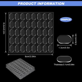 Mounting Putty, 600 Pcs Clear Sticky Tack for Wall Pictures Clear Removable Museum Gel Poster Sticky Tack Putty for Wall Hanging Home