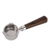 51mm Bottomless Portafilter 3 Ear Stainless Steel Wood Handle Detachable