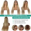 Munx Blonde Platinum Wig for Women, Ombre Lace Front Wig