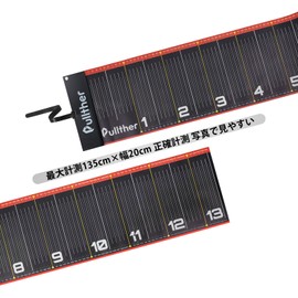 Pullther Fishing Measure Fishing Measure Ruler Wide Fish Measuring Measure Waterproof Wear-Resistant Hanging, Total Length 53.1 inches (135 cm), Width 7.9 inches (20 cm)