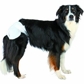 Trixie 23632 Nappies for Female Dogs, S - M: 28 - 40 cm, pack of 12, White