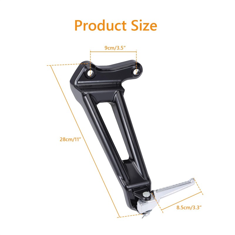 Kiawnia Motorcycle Passenger Seat Kit, Rear Seat and Foot Pegs,
