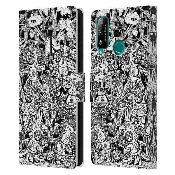 Head Case Designs Tribes Doodle Voodoo Dolls Leather Book Wallet