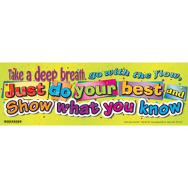 Really Good Stuff 12PK Desktop Helper Cardstock Testing Inserts with Words of Encouragement