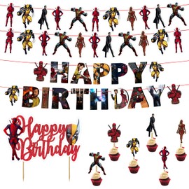 Dedpol Thema Geburtstagsparty Supplies - Geburtstagsdekorationen