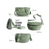 Crescent Bag for Women and Men, Fashion Medium Nylon Folding