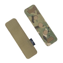 TOPTACPRO Tactical Glow Stick Pouch Chemlight Pen Holder Flashlight Battery Organizer Hook Glow Sticks Panel V2 500D Nylon (Multi-camo)