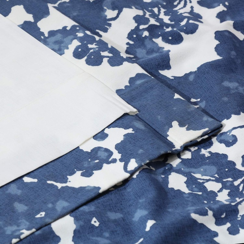 HPD Half Price Drapes PRTW-D48-108 Printed Cotton Twill Curtain (1