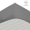 Flowen Fitted Sheet, 160 x 190 cm, Microfibre Fitted Sheet