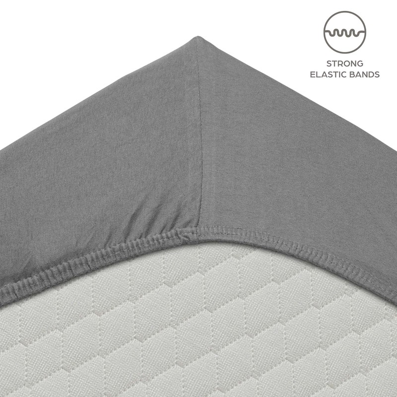 Flowen Fitted Sheet, 160 x 190 cm, Microfibre Fitted Sheet