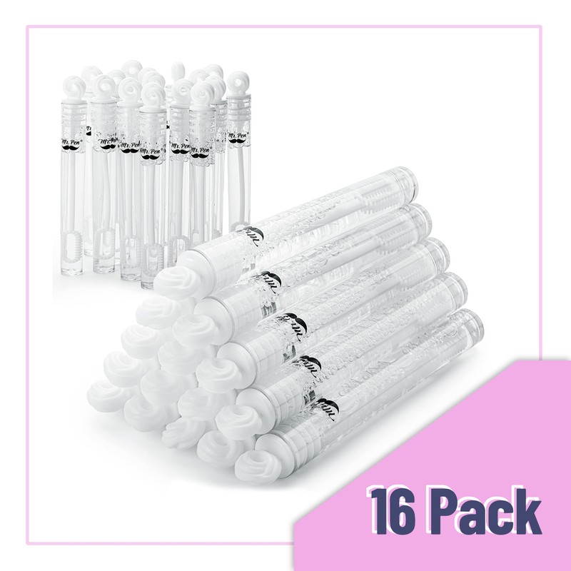 Mr. Pen- Mini Wedding Bubbles, 4-Inch, 16 Pack, White Mini