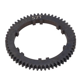 RC Gearbox Gear Black Smooth Rolling Increase Speed 57T Steel Spur Gear for Mojave 4X4 4S for BLX 1/8 RC Car