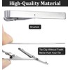 3 Pack Silver Tie Clips for Men, ValueBargain Classic Necktie