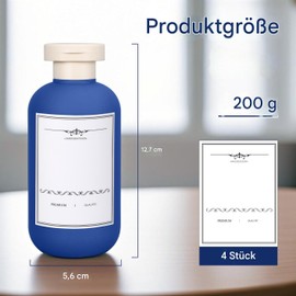 Travel Shampoo Bottle, Empty Plastic Squeeze Bottles 6.8 oz with Flip Cap, Lotion Container for Toiletries, Travel Size Shampoo and Conditioner (Deep Blue/Orange/Yellow, 200 ml)