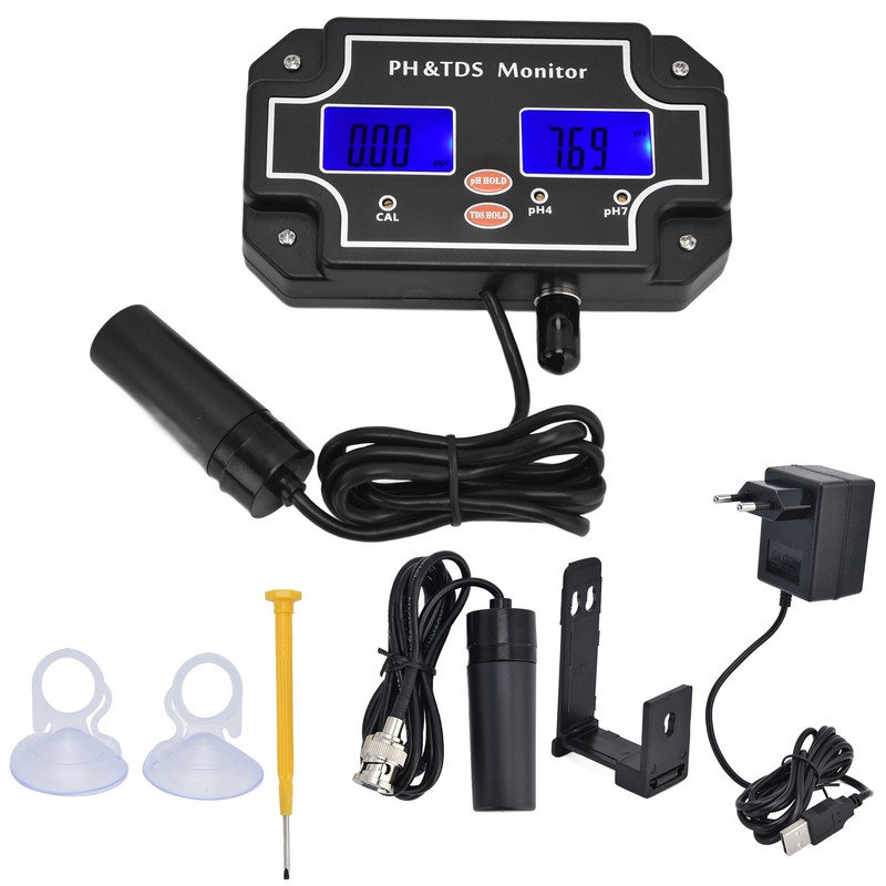 PH TDS Monitor LCD Digital Multifunctional Water Quality Analysis Tester