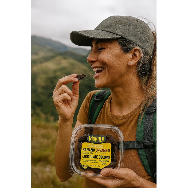Organic Banana Snacks with 65% Premium Dark Chocolate – Gluten-Free,