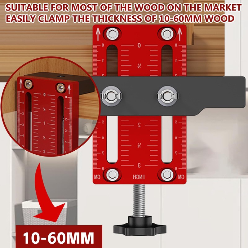Adjustable Pot Hinge Drilling Template 35 mm, Drilling Template Pot