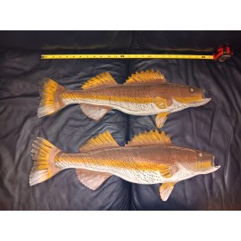 Unbranded 3 Fish Rustic Wood  Painted Wall Art  Wall Hang 24"+ Decor