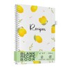 OUTSHINE 6 x9 Lemons Hardcover Recipe Binder, Blank Recipe Binder