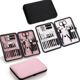 Portable nail care set, nail clippers, 18 types of beauty salon tools / 휴대용 네일관리 세트 손톱깎이 18종 미용실 도구