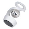 Desktop Suspended Gyroscope Reduce Anxiety Silver Bead Aluminium Alloy Rotating